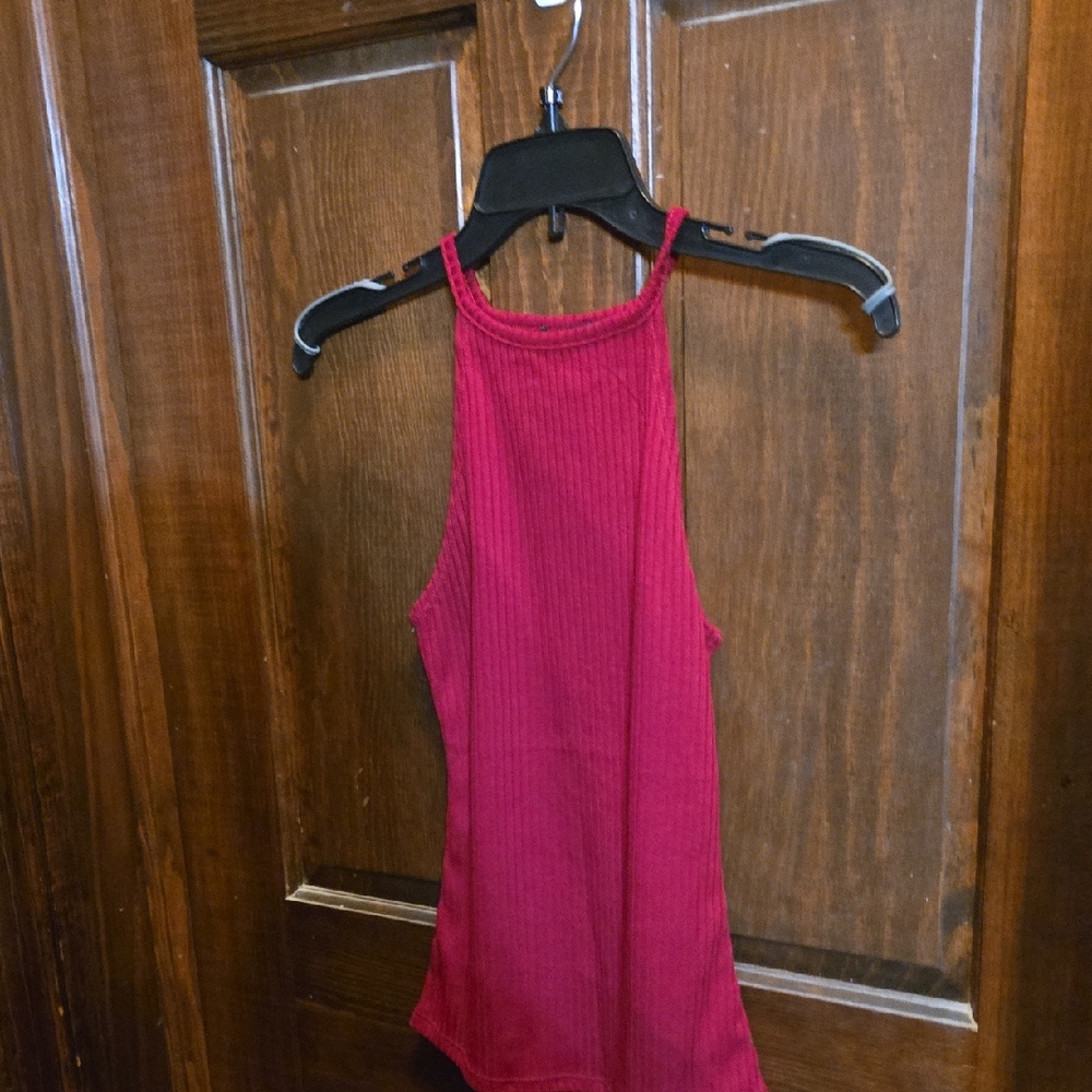 Rue21 Pink Ribbed Tank Top